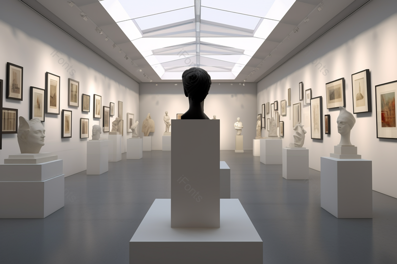 现代美术馆展览布局场景,高清,摄影图,摄影图片,图片大全,摄影图免费下载